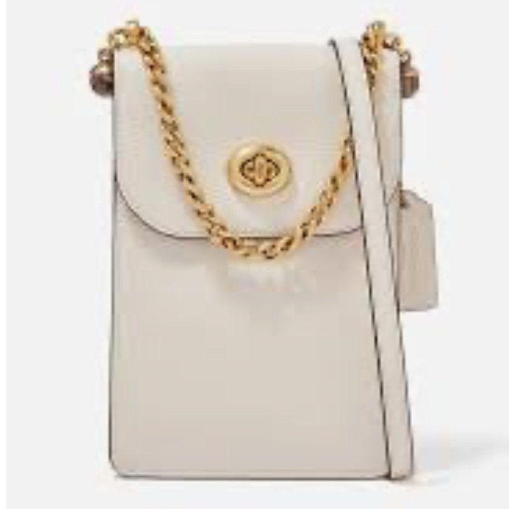 Coach Liv phone Crossbody Bag with Gold Accents